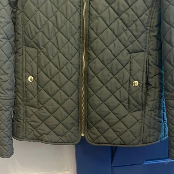 Faded Glory Women's Quilted Puffer Jacket - Dark Green - Picture 4 of 7